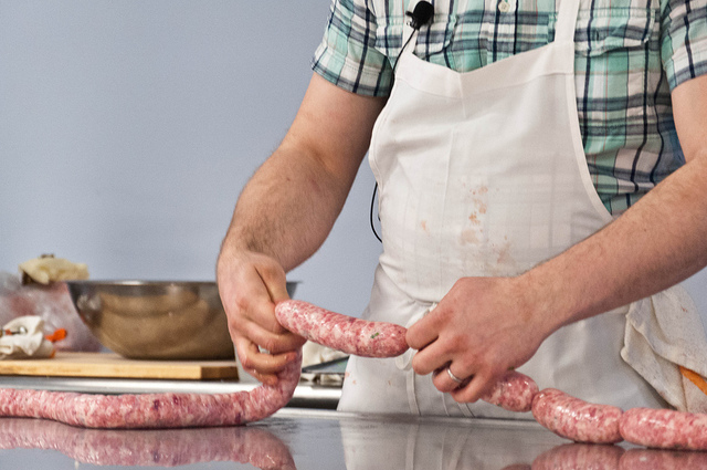 Rob Levitt Butchering and Sausage Demo