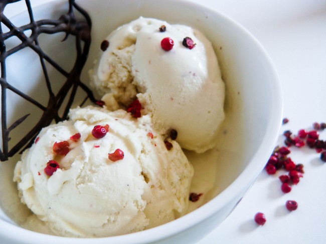 Post image for Pink Peppercorn Ice Cream