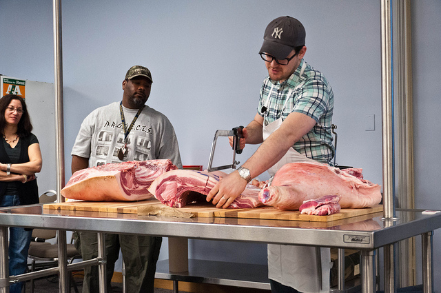 Rob Levitt Butchering and Sausage Demo