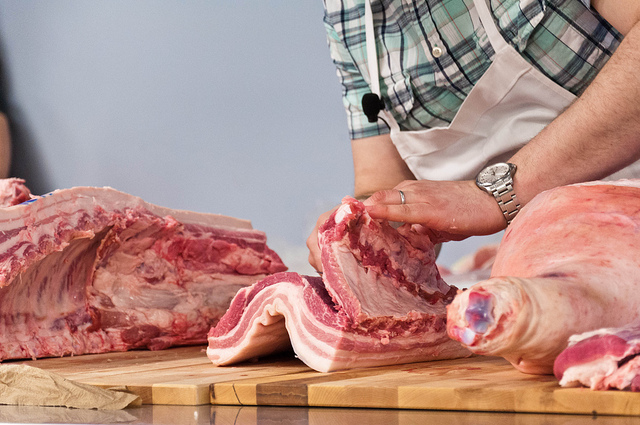 Rob Levitt Butchering and Sausage Demo