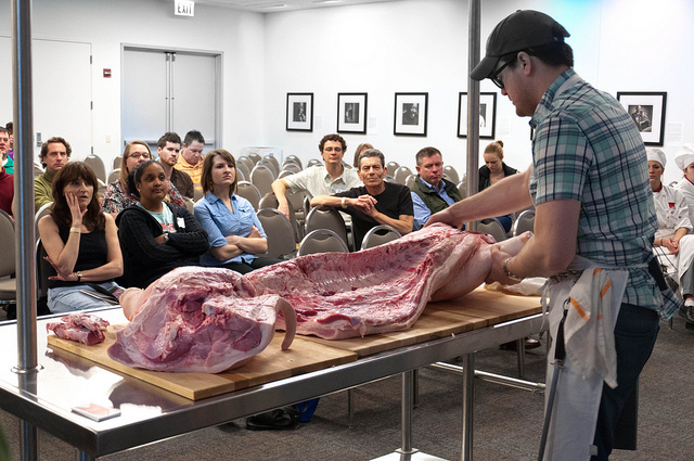 Rob Levitt Butchering and Sausage Demo