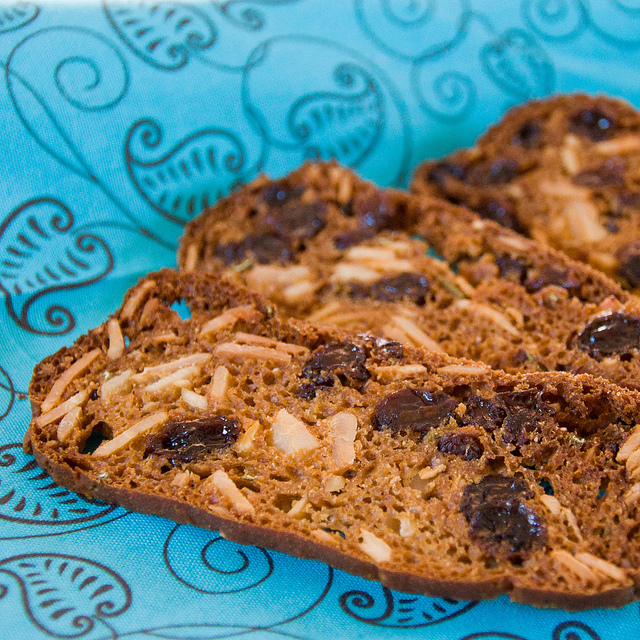 Rosemary Raisin Almond Crisps