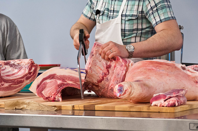 Rob Levitt Butchering and Sausage Demo