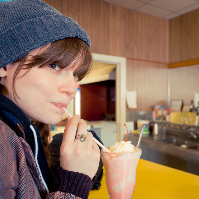 Enjoying a Cherry Soda at Wiles-Smith Drugs in Memphis, TN | PopArtichoke