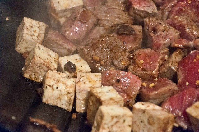 Recipe: Black Garlic Sauce with Spicy Beef and Tofu Stir-Fry | PopArtichoke