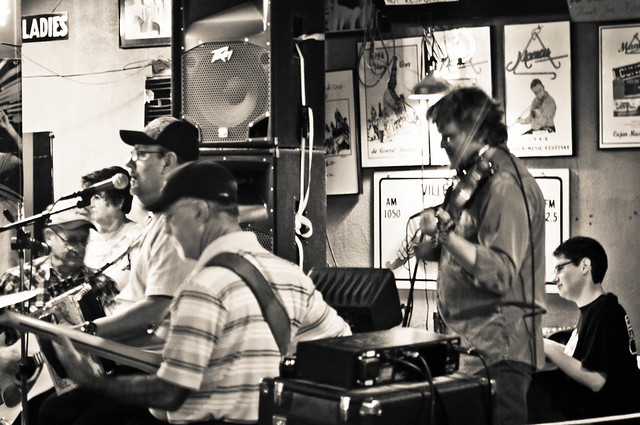 A one-of a kind experience! Live Cajun music in the heart of Cajun country, at Fred's Lounge in Mamou, LA | PopArtichoke